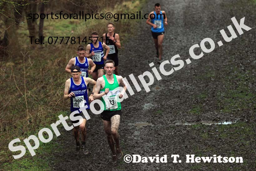 Senior mens 2023 North Eastern Cross Country Champs., Temple Park, South Shields. Photo: David T. Hewitson/Sports for All Pics
